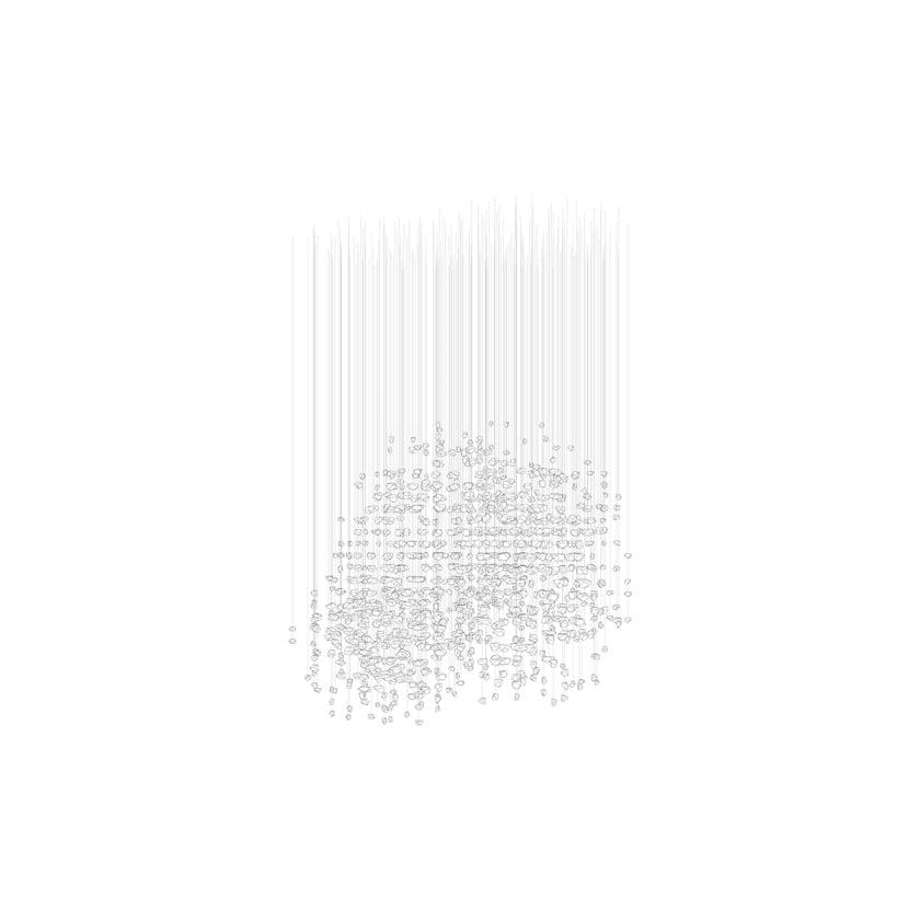 Raw Crystal Customizable Chandelier