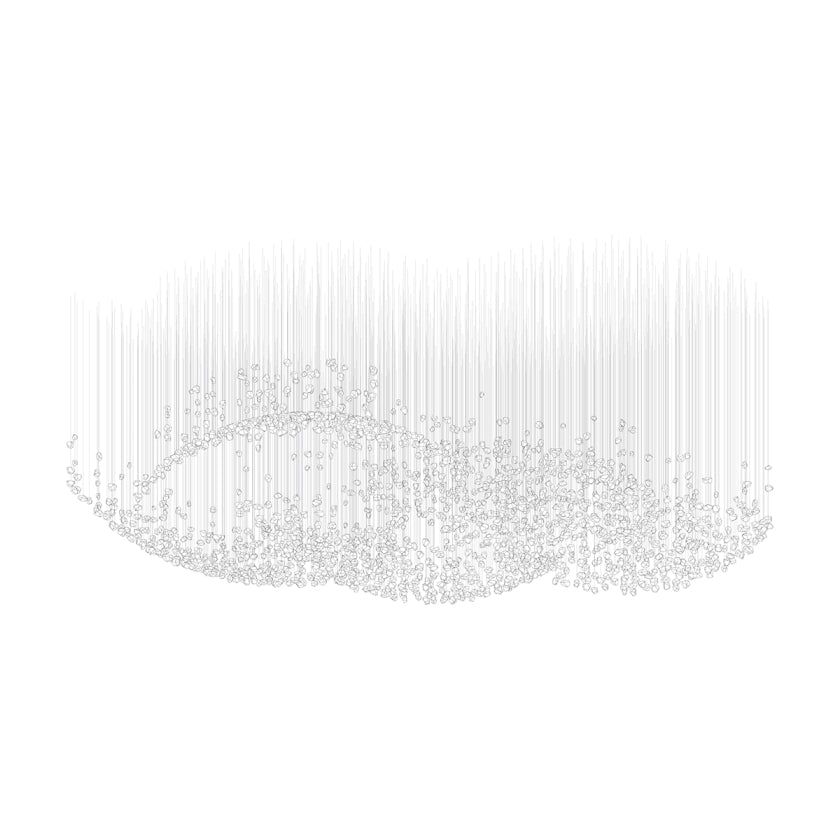 Raw Crystal Customizable Chandelier