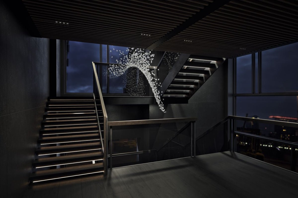 Raw Crystal Customizable Chandelier