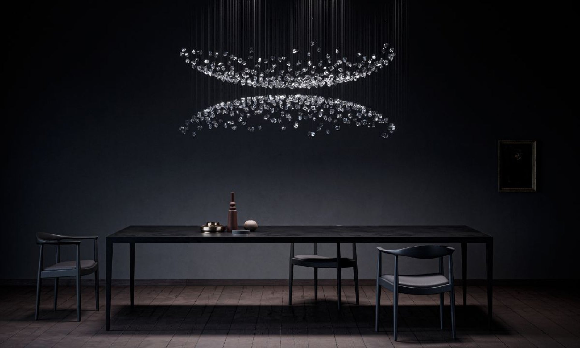 Raw Crystal Customizable Chandelier