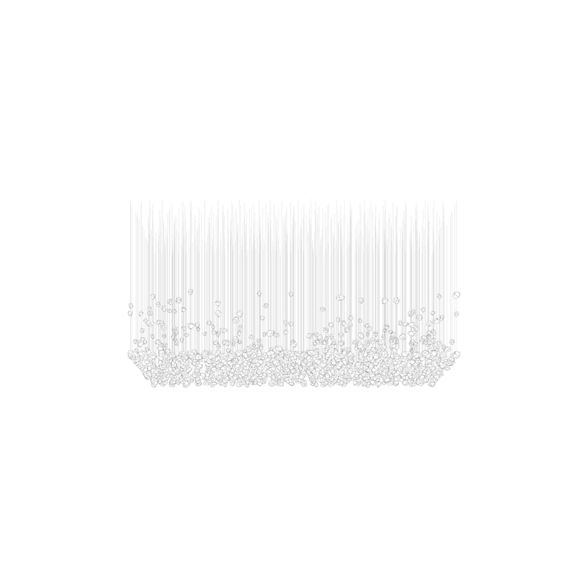 Raw Crystal Customizable Chandelier