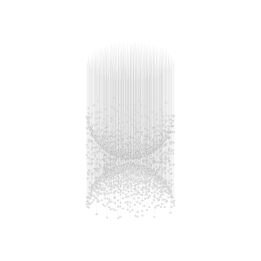 Raw Crystal Customizable Chandelier