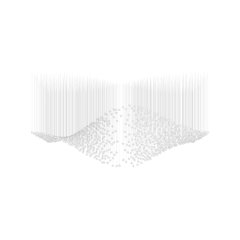 Raw Crystal Customizable Chandelier