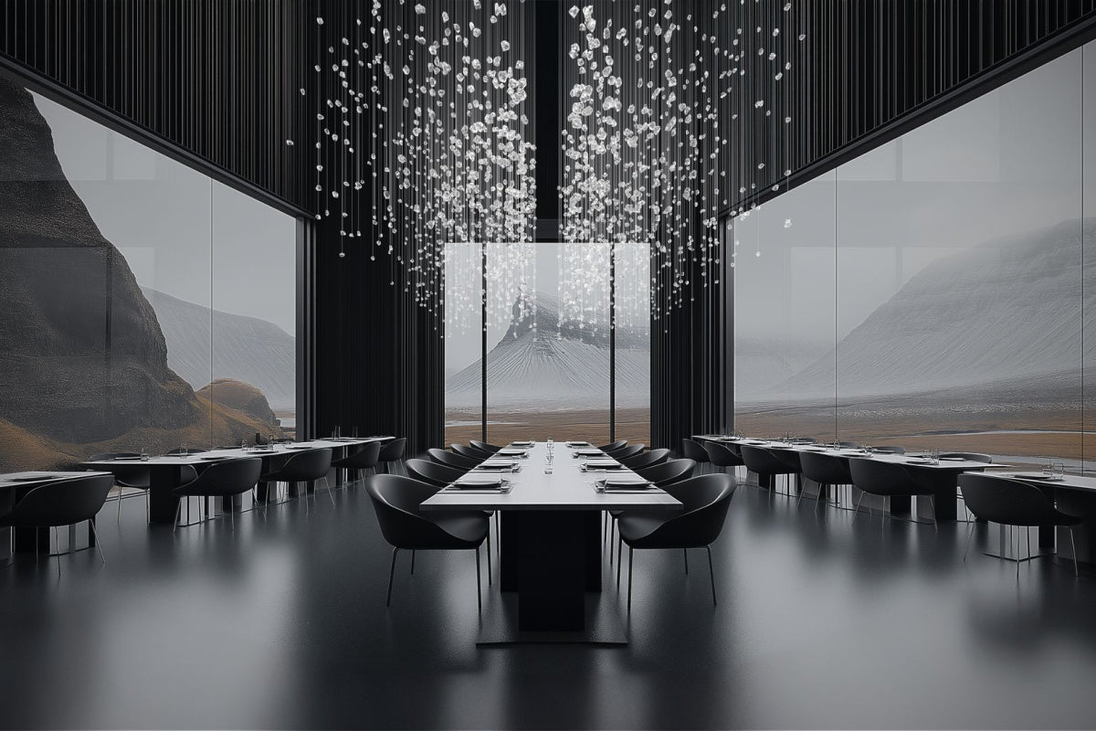 Raw Crystal Customizable Chandelier