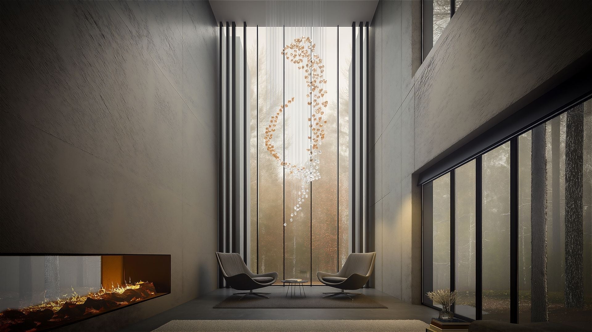 Raw Crystal Customizable Chandelier