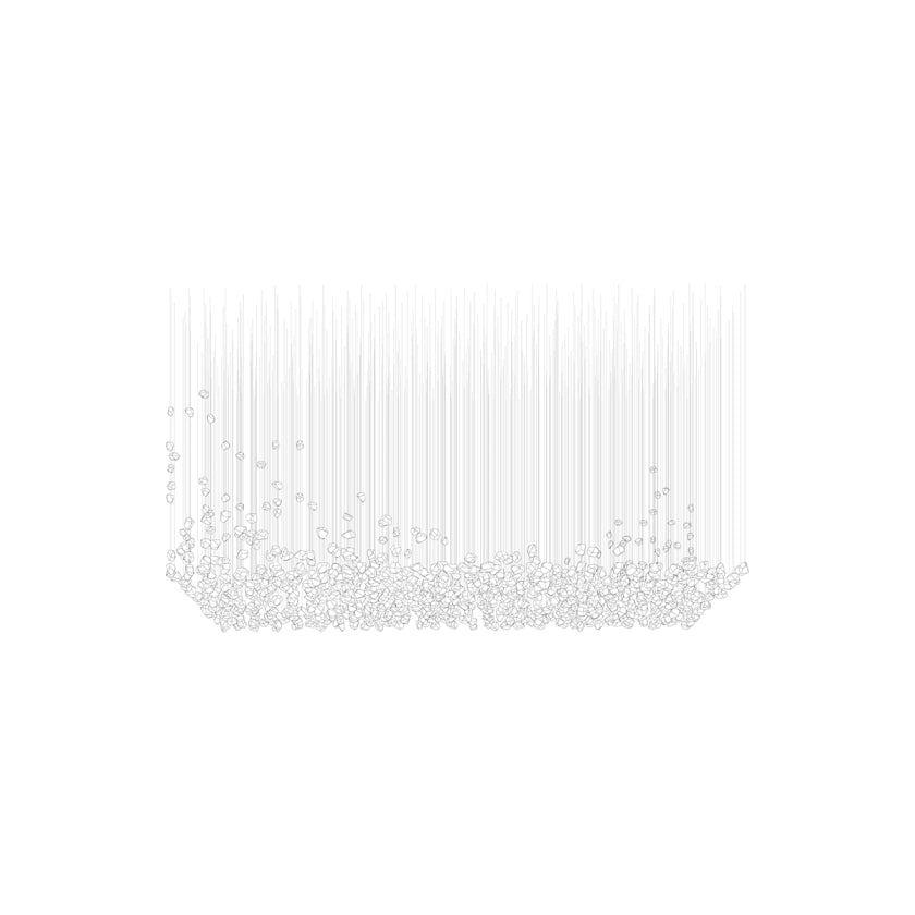 Raw Crystal Customizable Chandelier