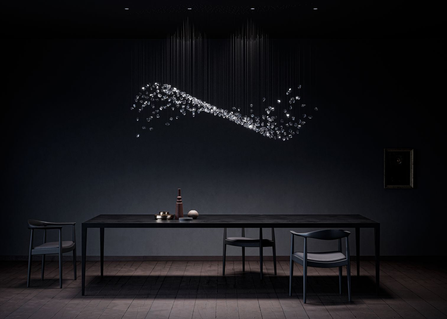 Raw Crystal Customizable Chandelier