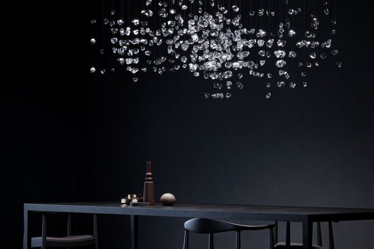 Raw Crystal Customizable Chandelier