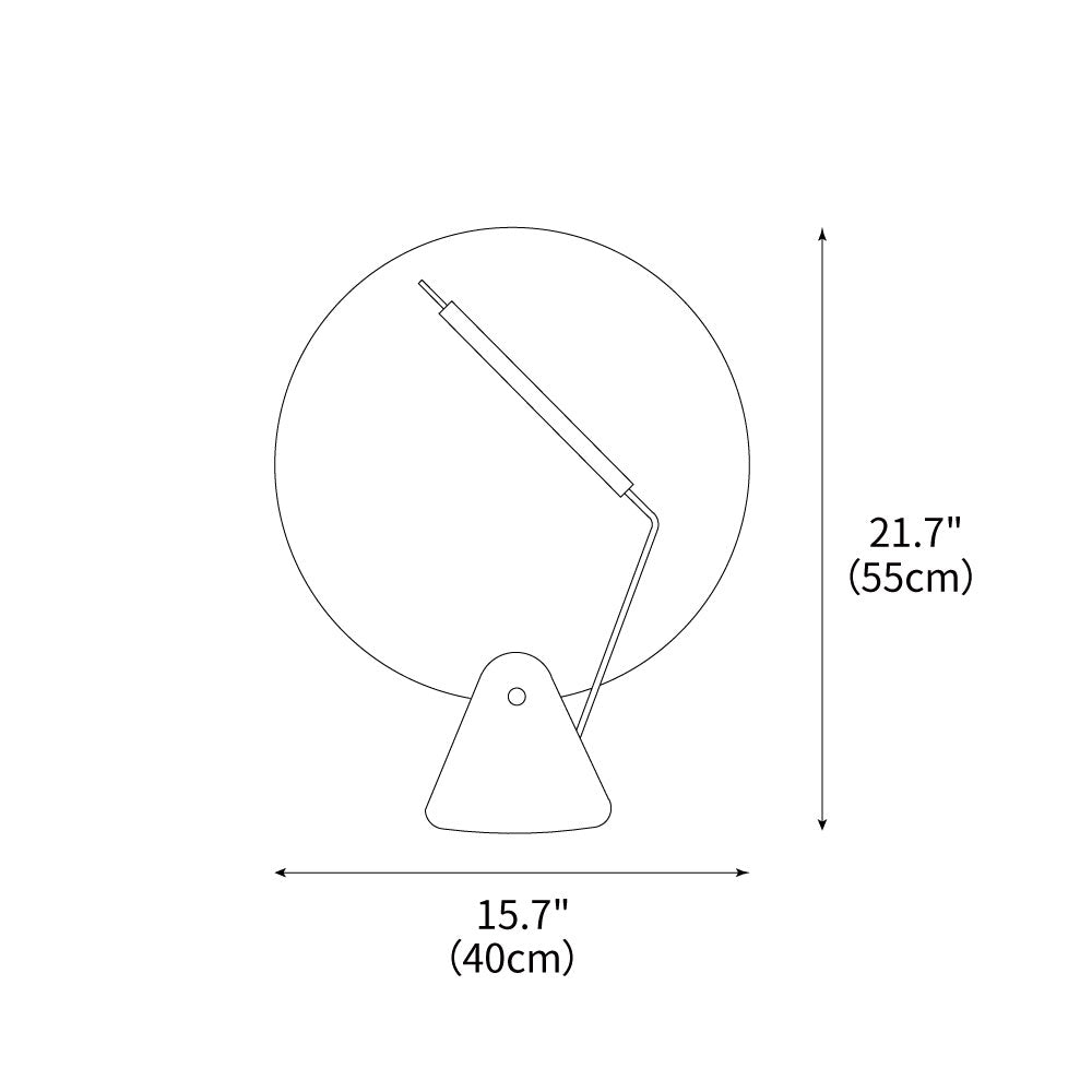 Record Table Lamp 15.7