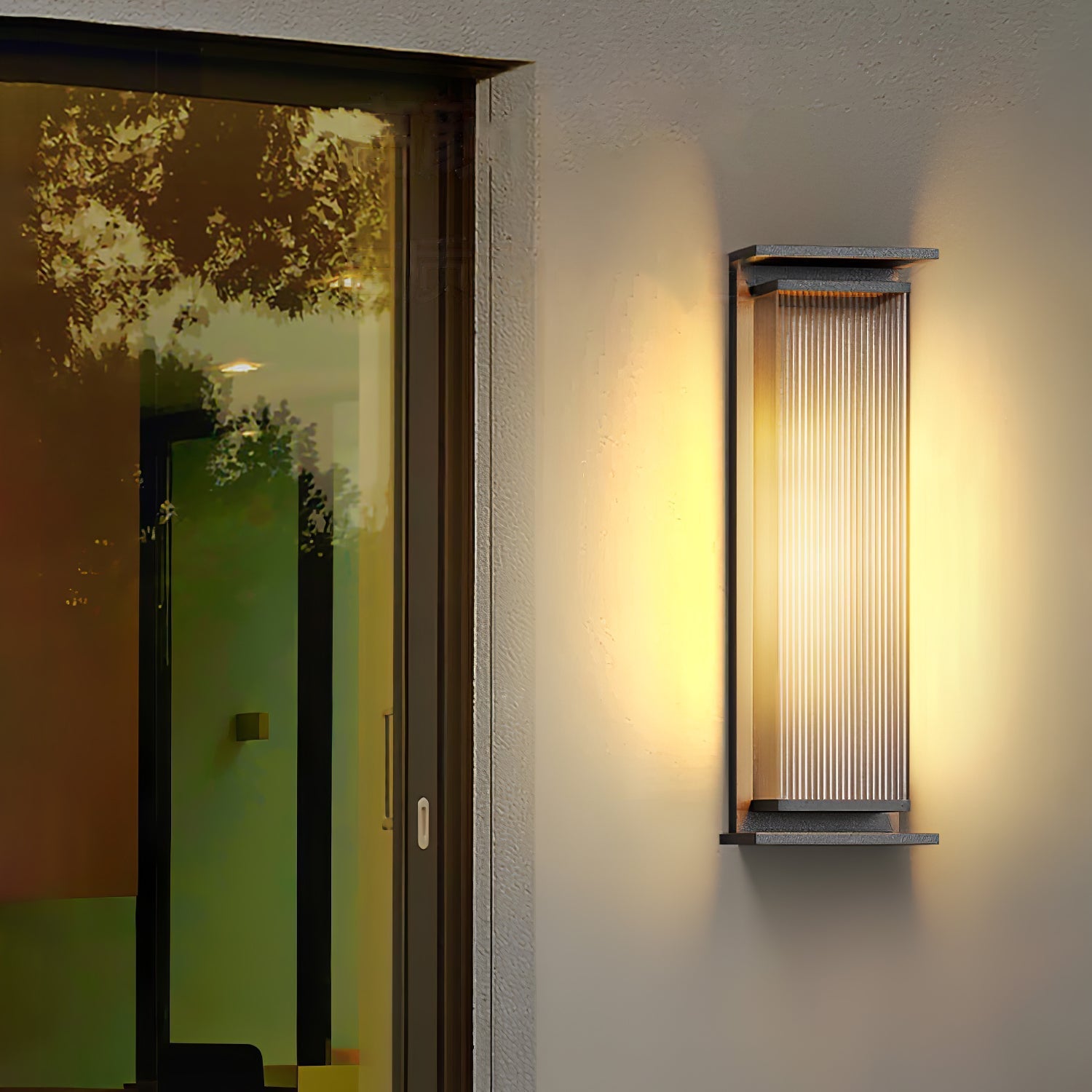 Rectangular Box Solar Outdoor Wall Lamp detail view 20