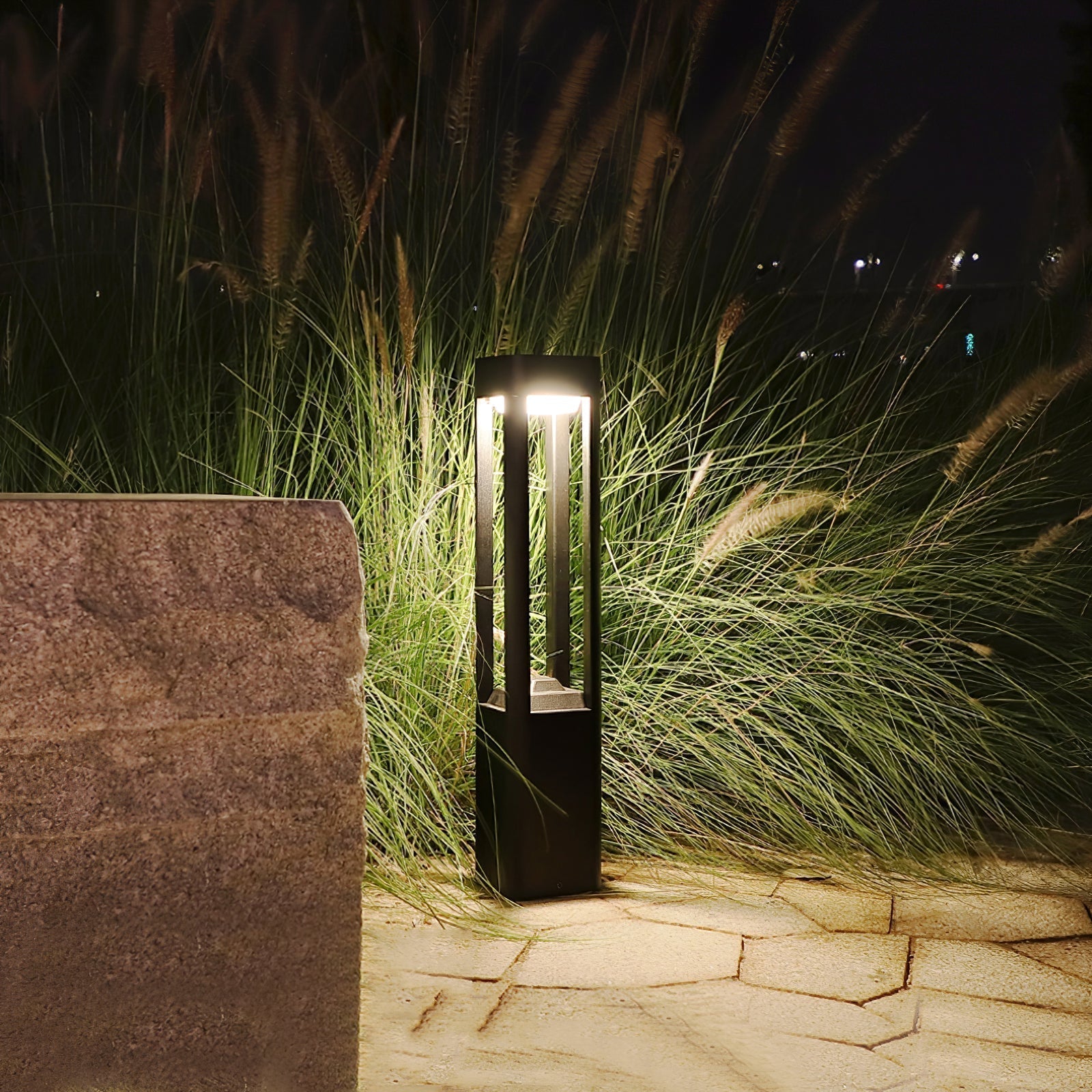 Box Column Garden Light, Outdoor Wall Light, detail 3