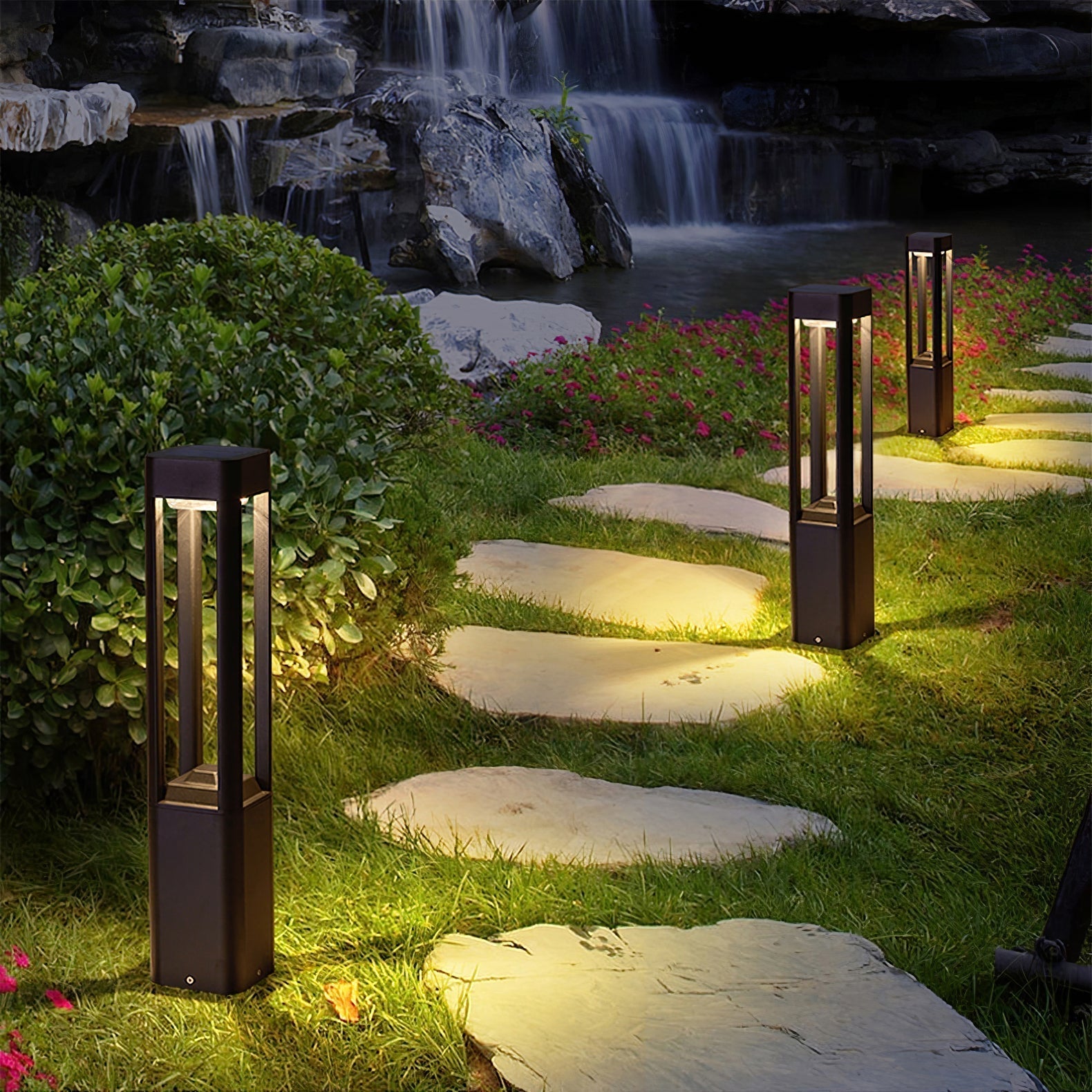 Box Column Garden Light, Outdoor Wall Light, detail 5