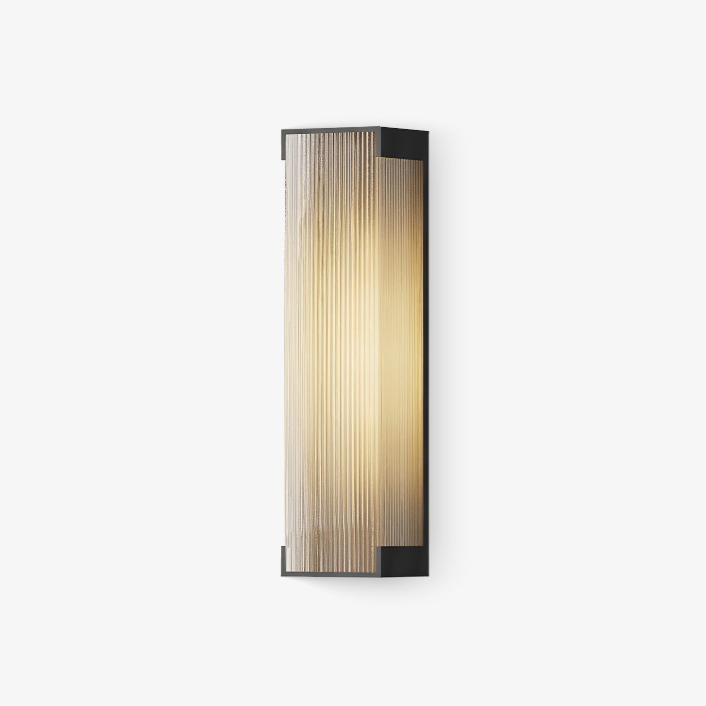 Box Solar Exterior Wall Light, Outdoor Wall Light, Stainless steel, L 15cm x H 35cm