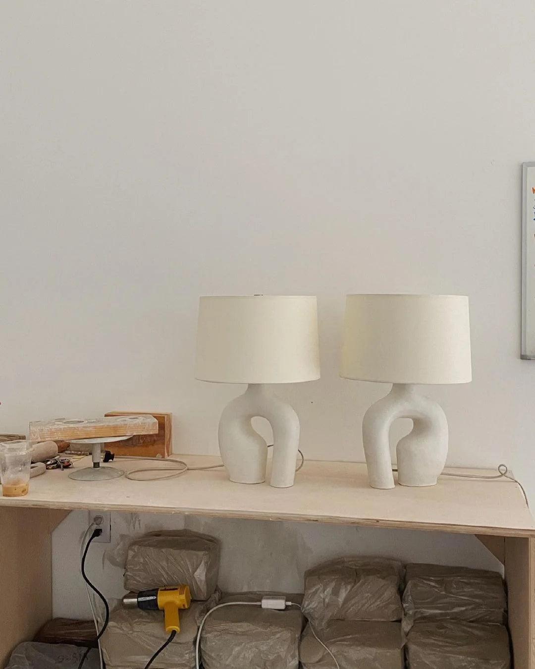 Resin Art Table Lamp 15.7