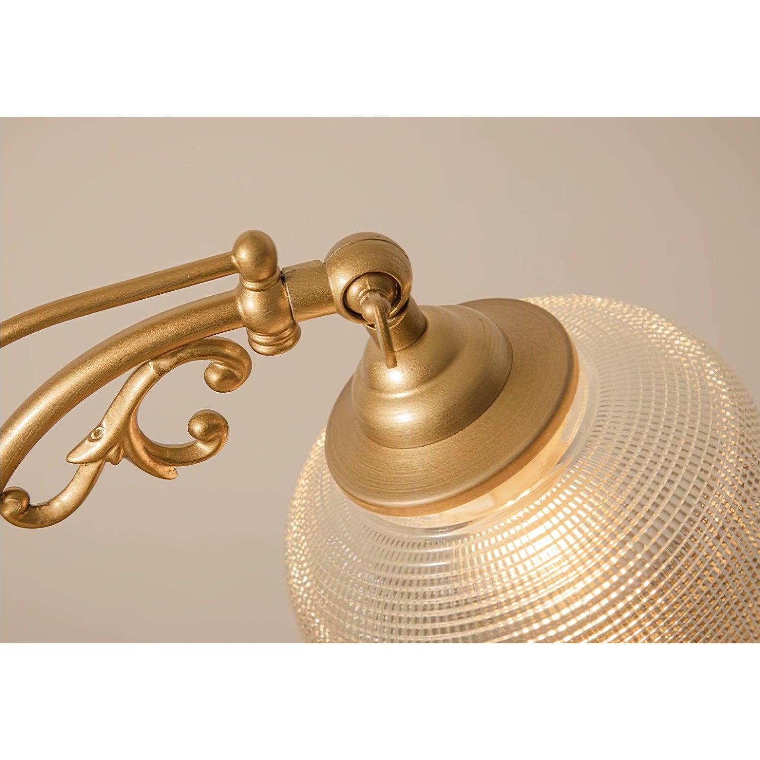 Retro Glass Gooseneck Table Lamp 5.5