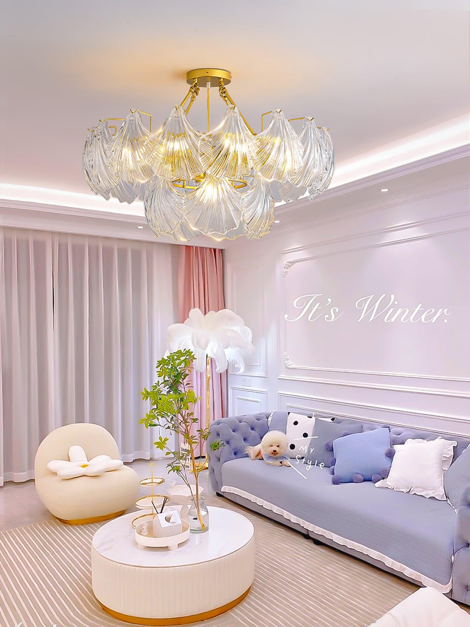 Ribbed Shell Ceiling Fixture Ceiling Light