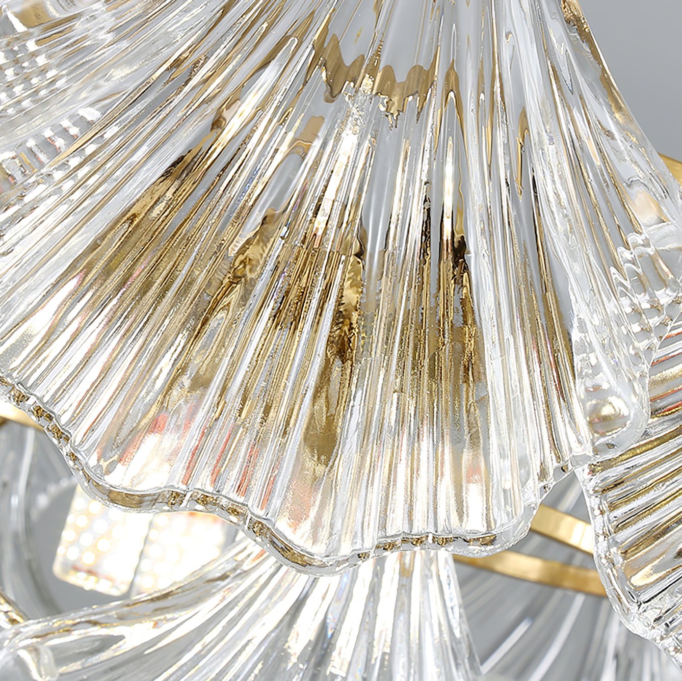 Ribbed Shell Ceiling Fixture Ceiling Light