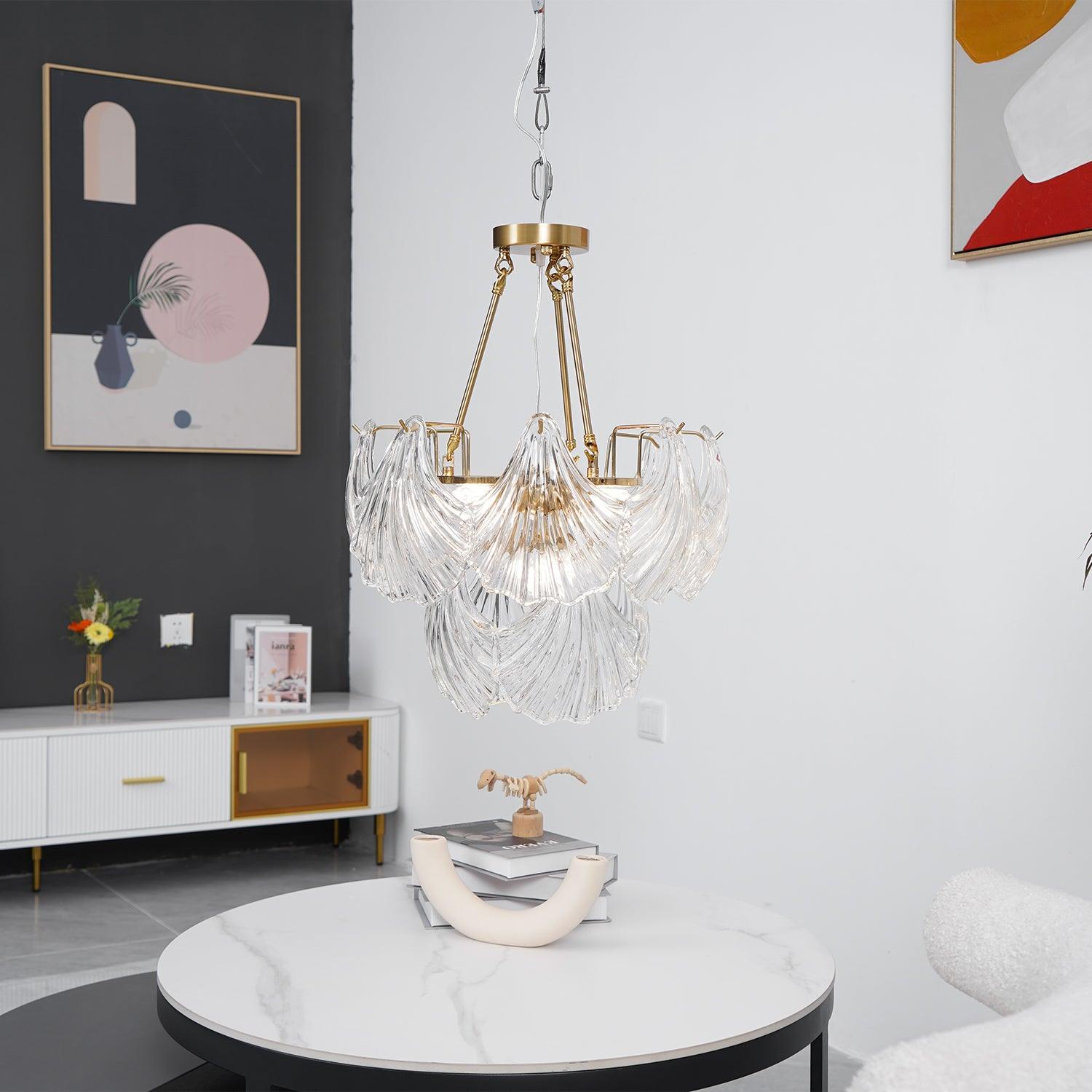 Ribbed Shell Ceiling Fixture Ceiling Light