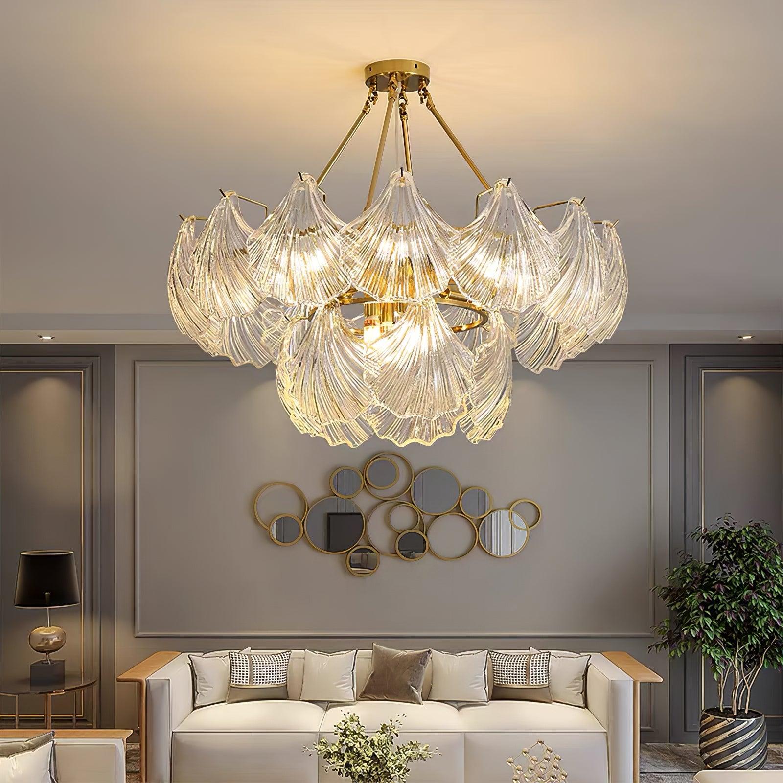 Ribbed Shell Ceiling Fixture Ceiling Light