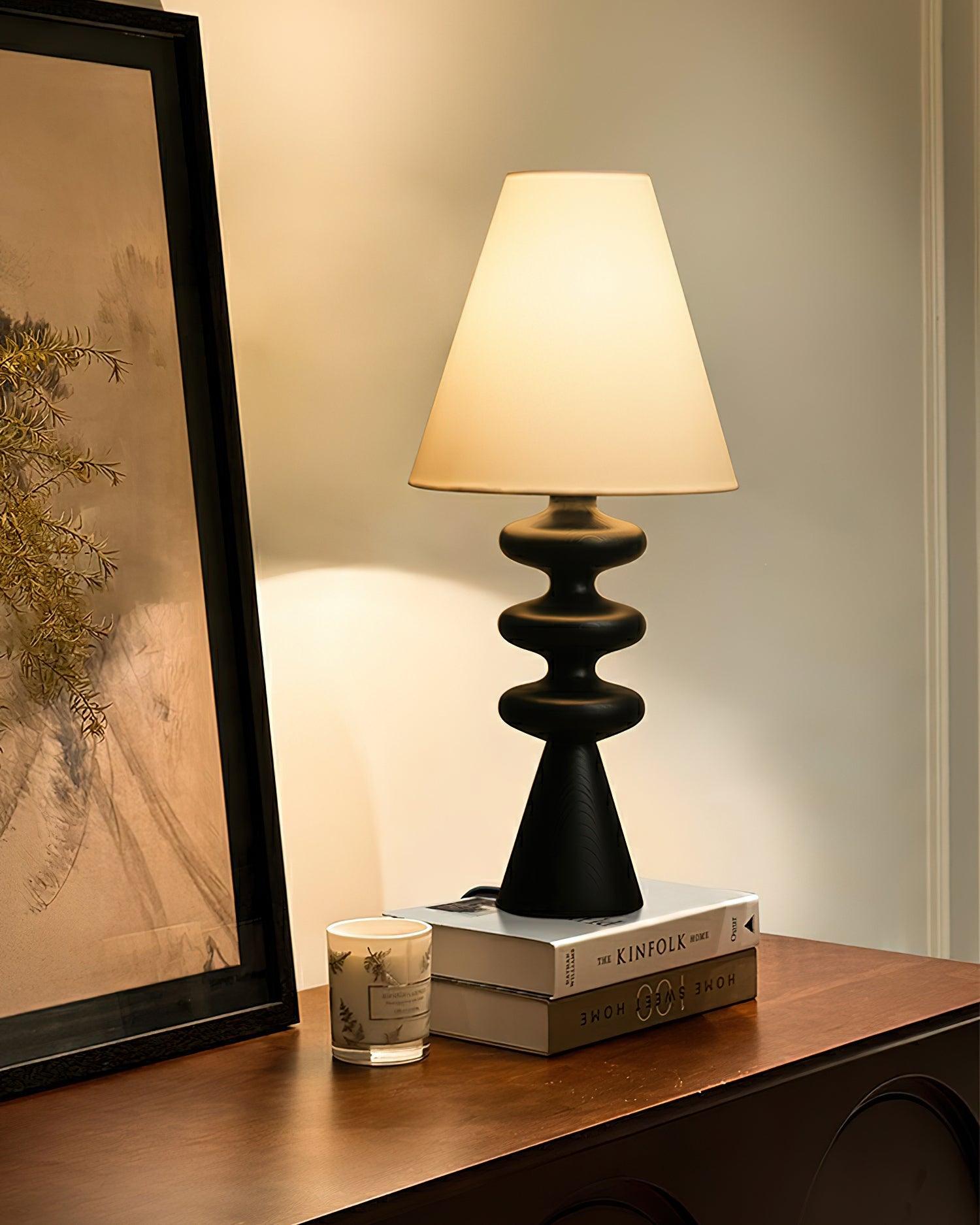 Ripple Wood Table Lamp 8.7
