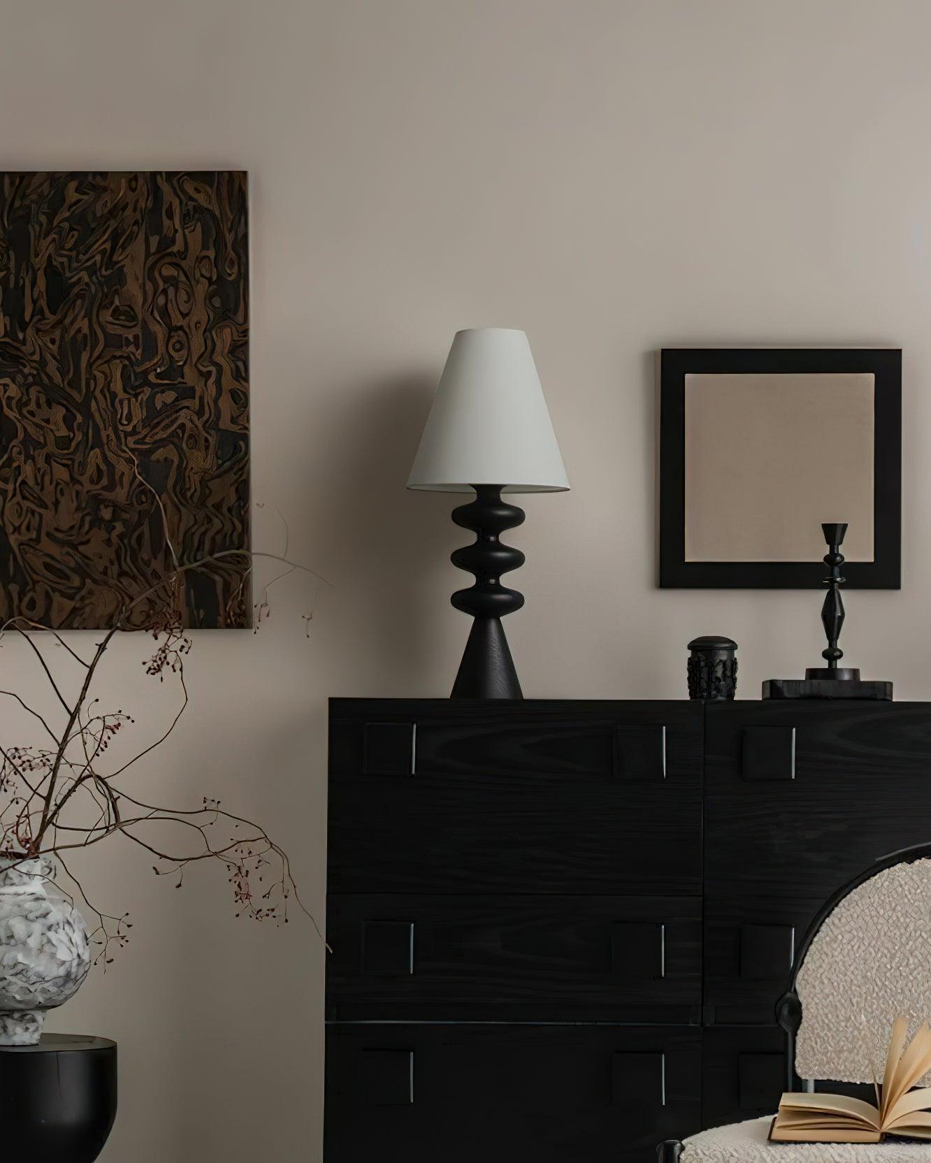 Ripple Wood Table Lamp 8.7