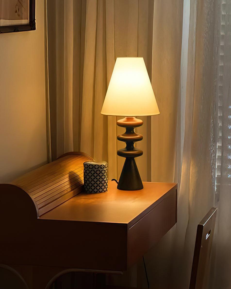 Ripple Wood Table Lamp 8.7