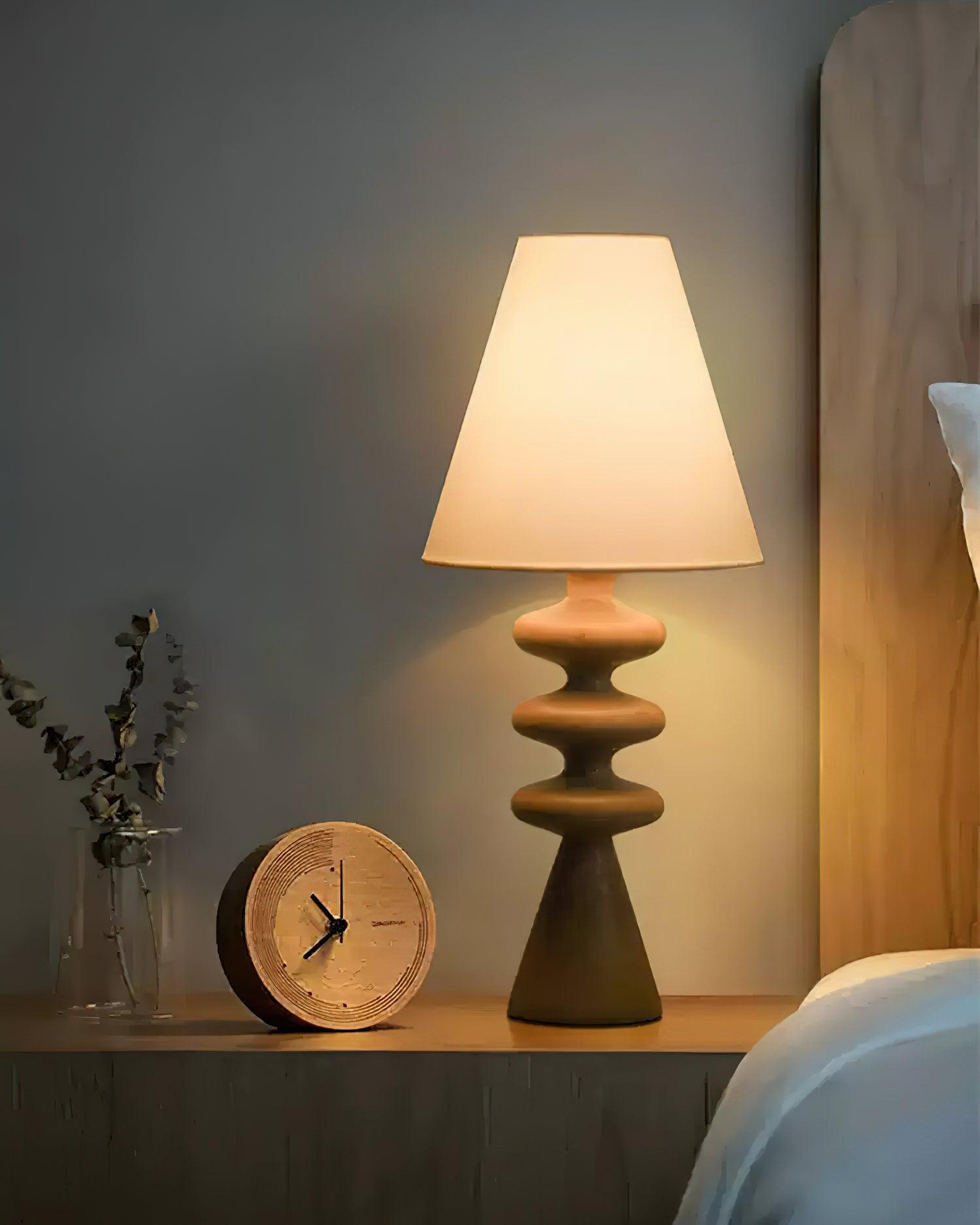 Ripple Wood Table Lamp 8.7