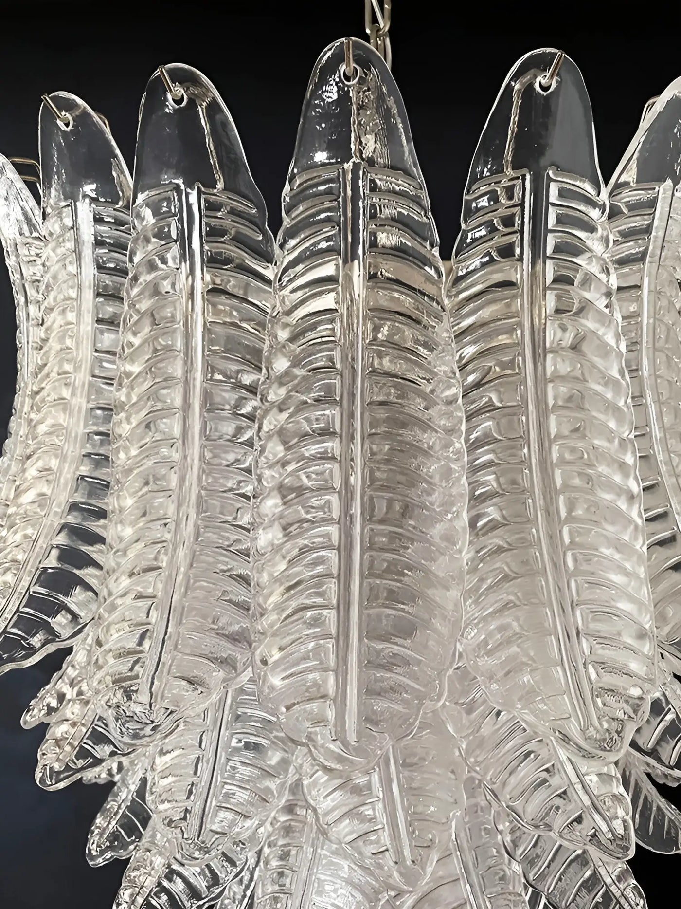 Rosalind Murano Clear Glass Chandelier