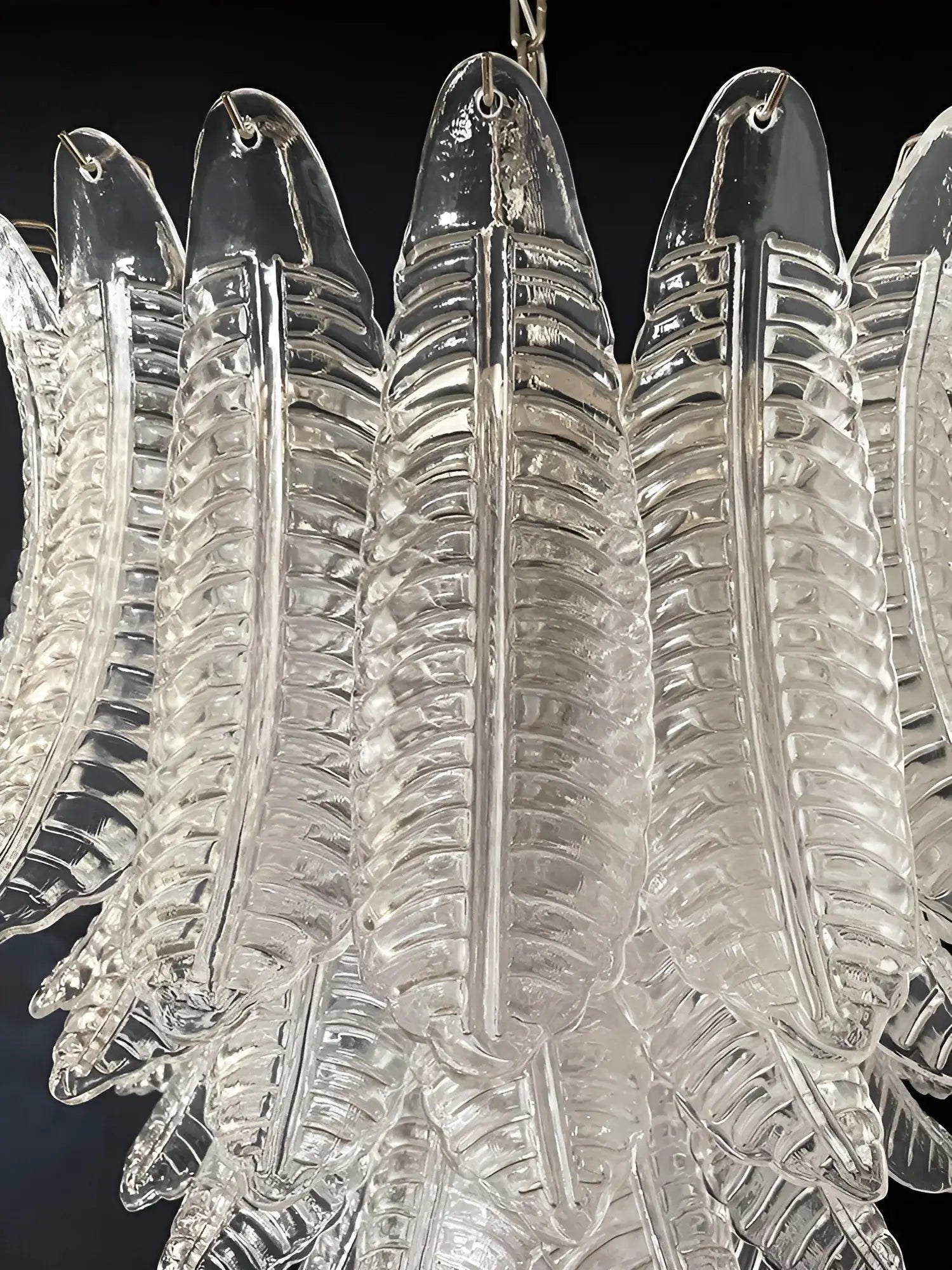 Rosalind Murano Clear Glass Chandelier