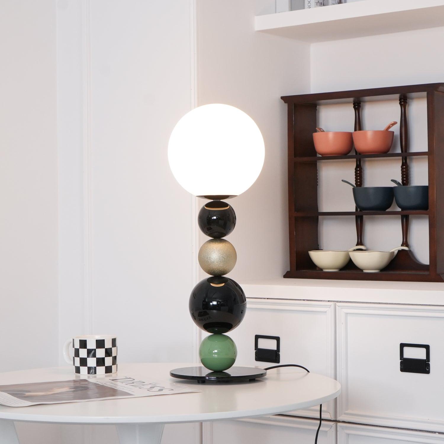 Round Balls Stacking Table Lamp 7.9