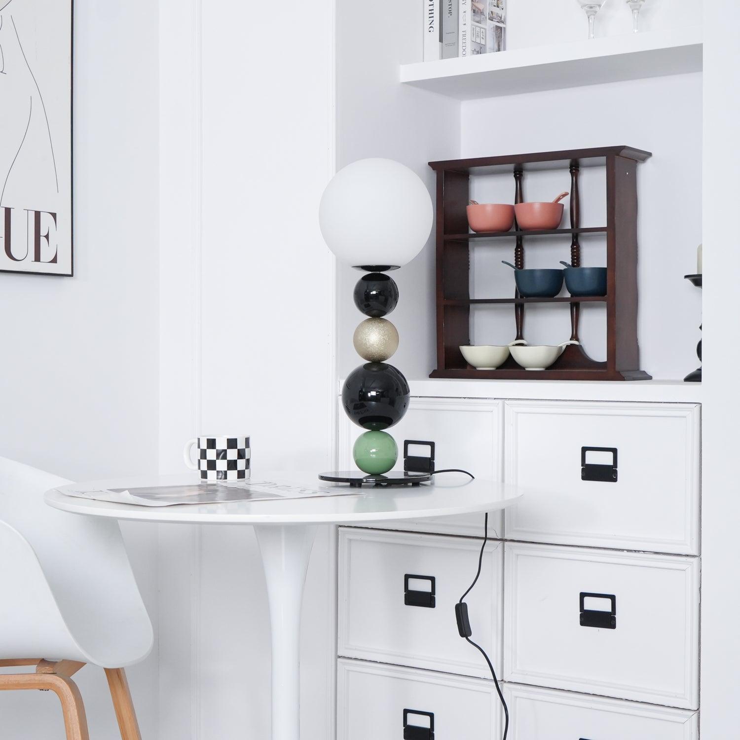 Round Balls Stacking Table Lamp 7.9