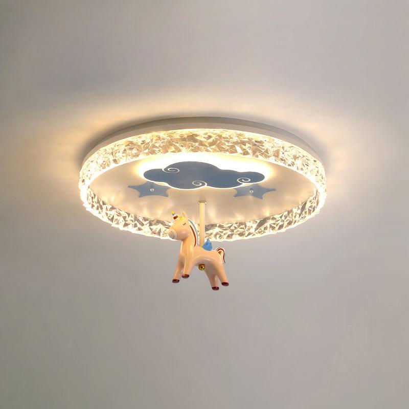 Round Carousel Children's Ceiling Light