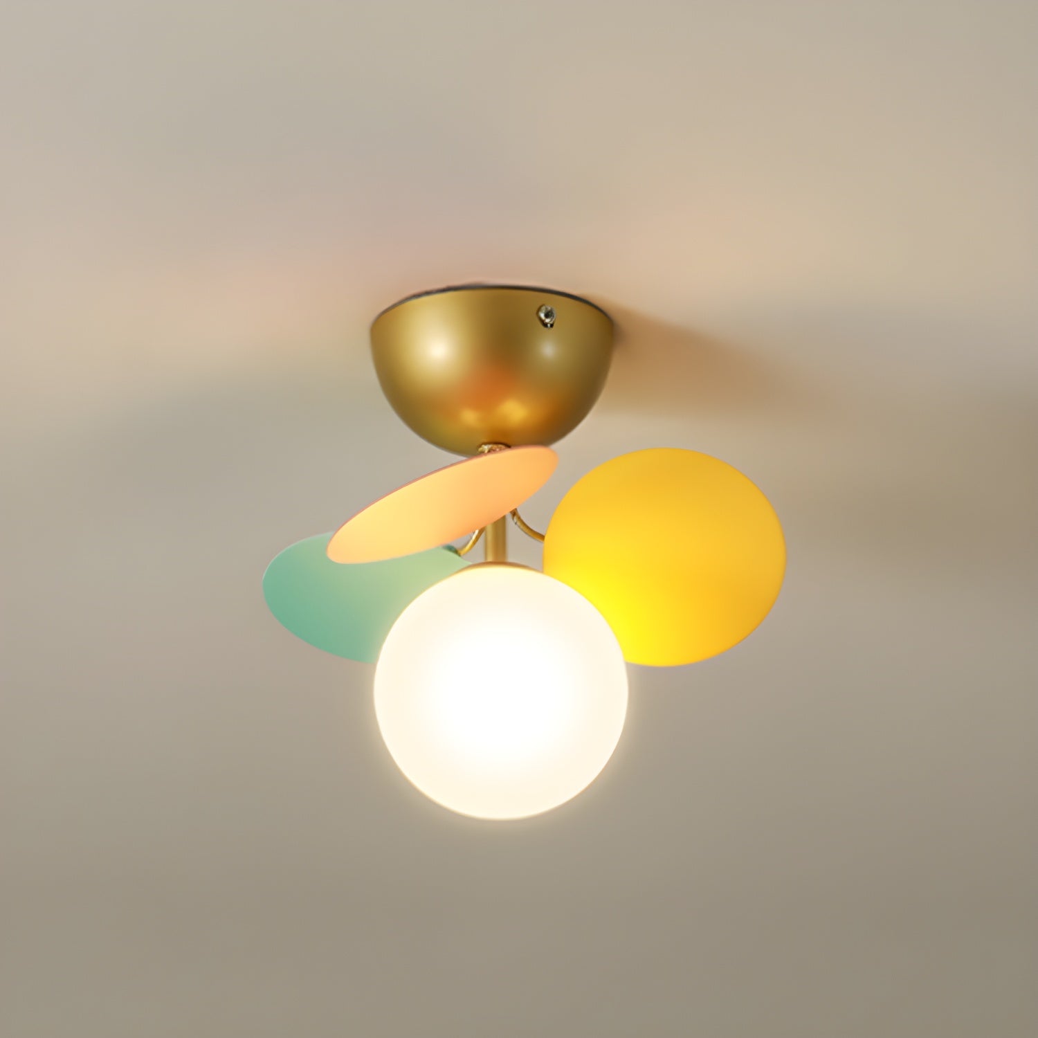 Round Macaron Ceiling Lamp Wall Sconce