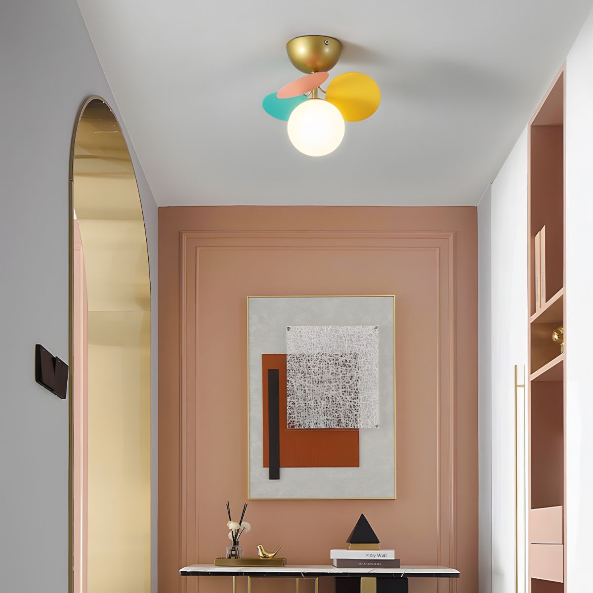 Round Macaron Ceiling Lamp Wall Sconce