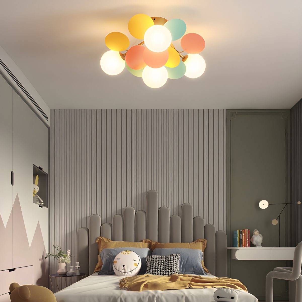 Round Macaron Ceiling Lamp Wall Sconce