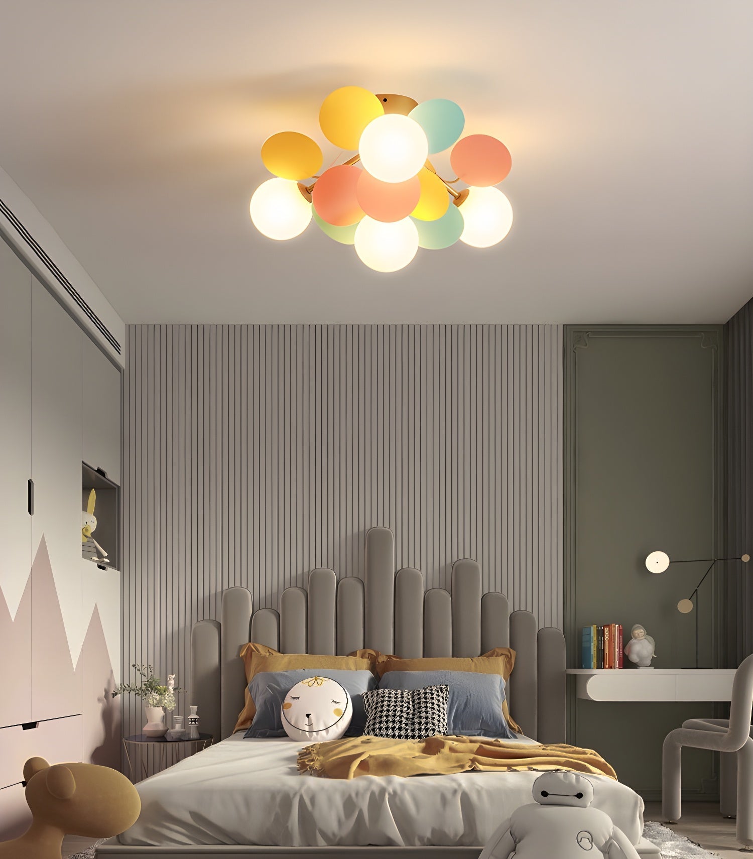 Round Macaron Ceiling Lamp Wall Sconce