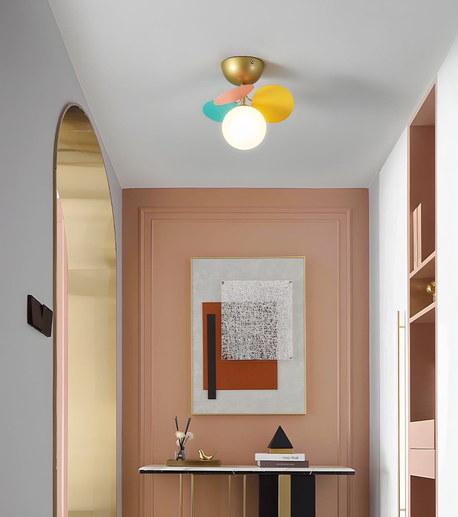 Round Macaron Ceiling Lamp Wall Sconce