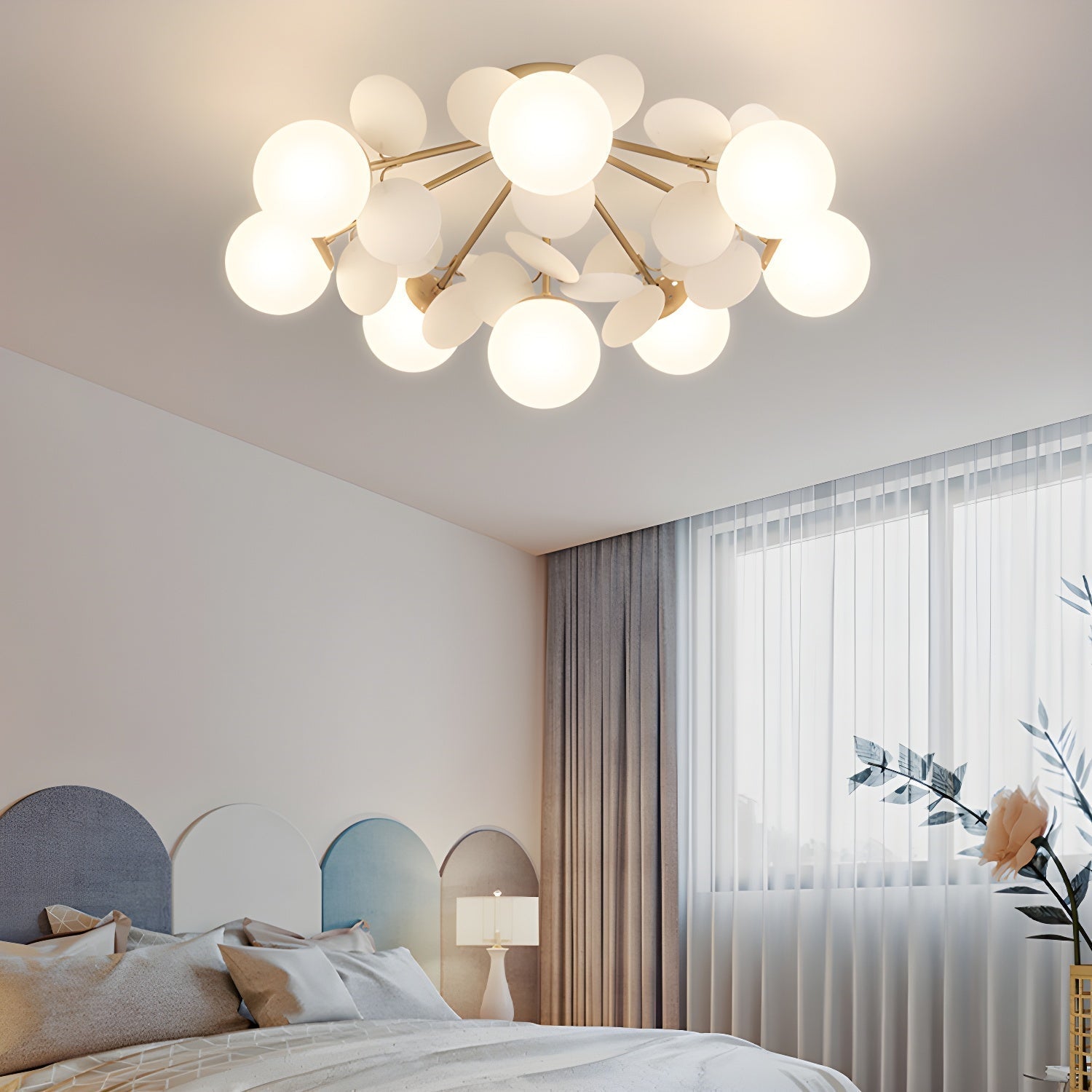 Round Macaron Ceiling Lamp Wall Sconce