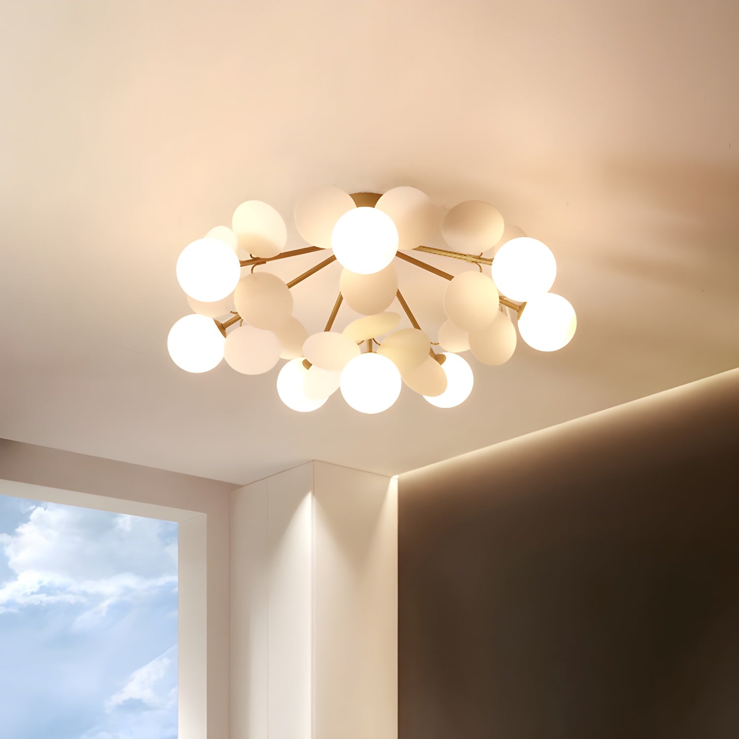 Round Macaron Ceiling Lamp Wall Sconce