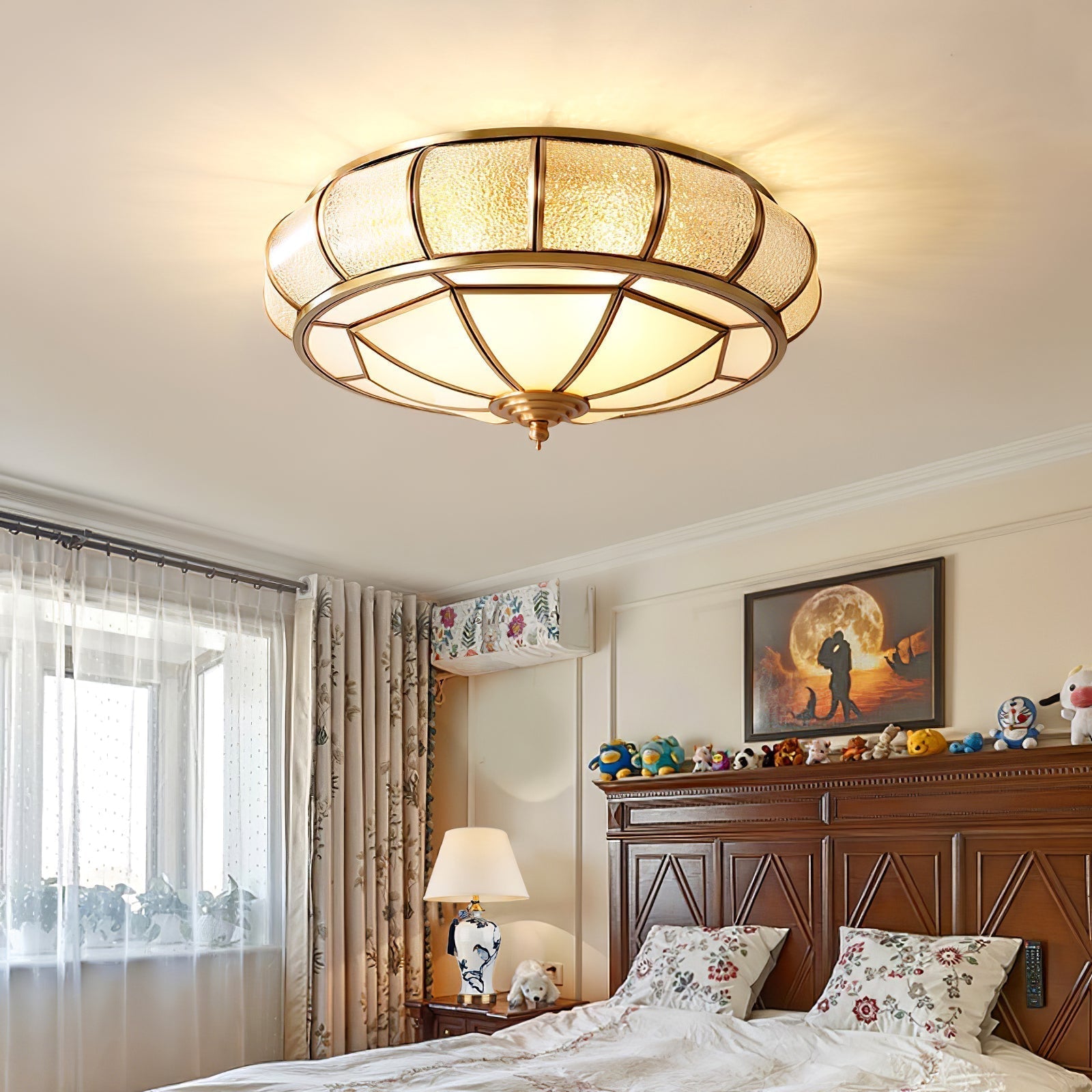 Round Textured Glass Ceiling Light — product detail 29