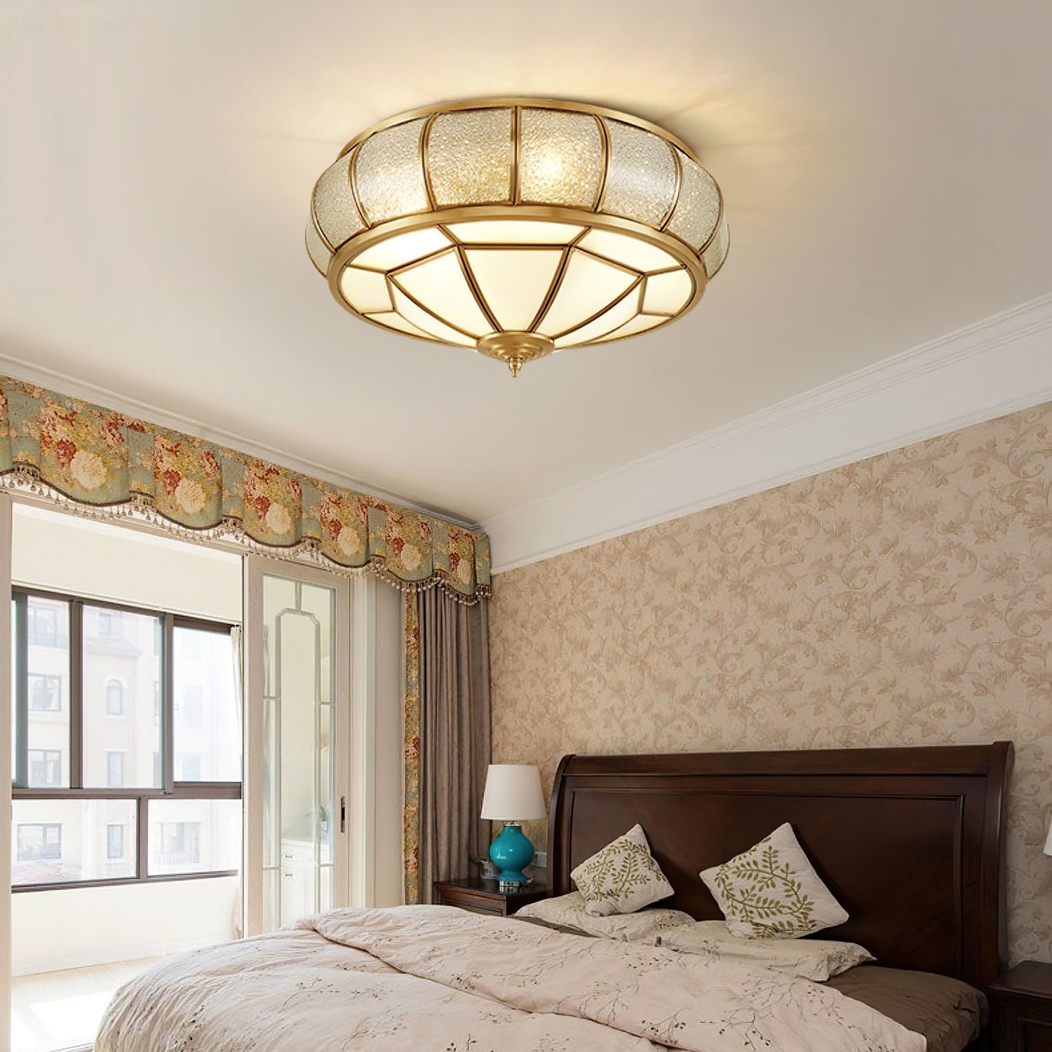 Round Textured Glass Ceiling Light — product detail 22