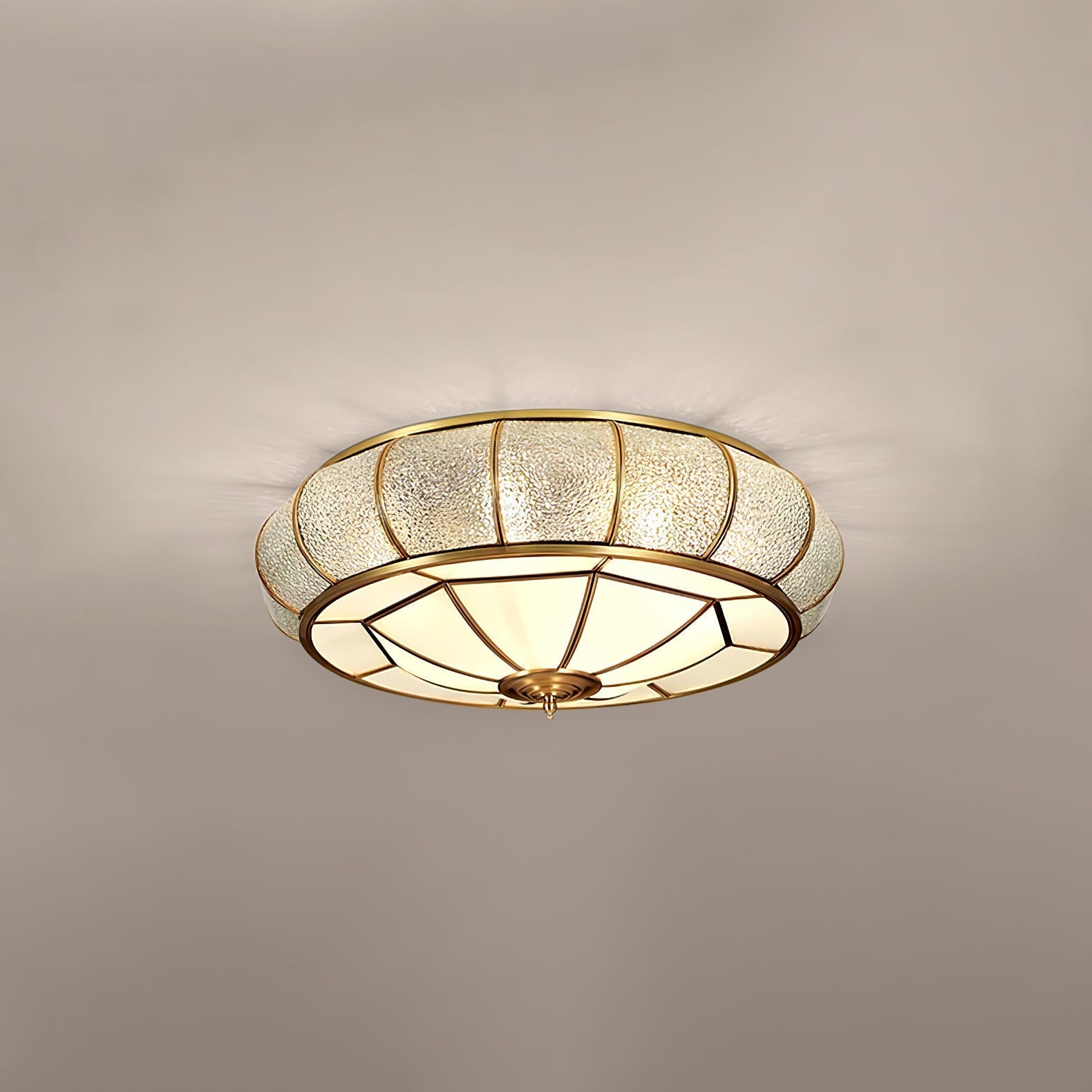 Round Textured Glass Ceiling Light — product detail 11