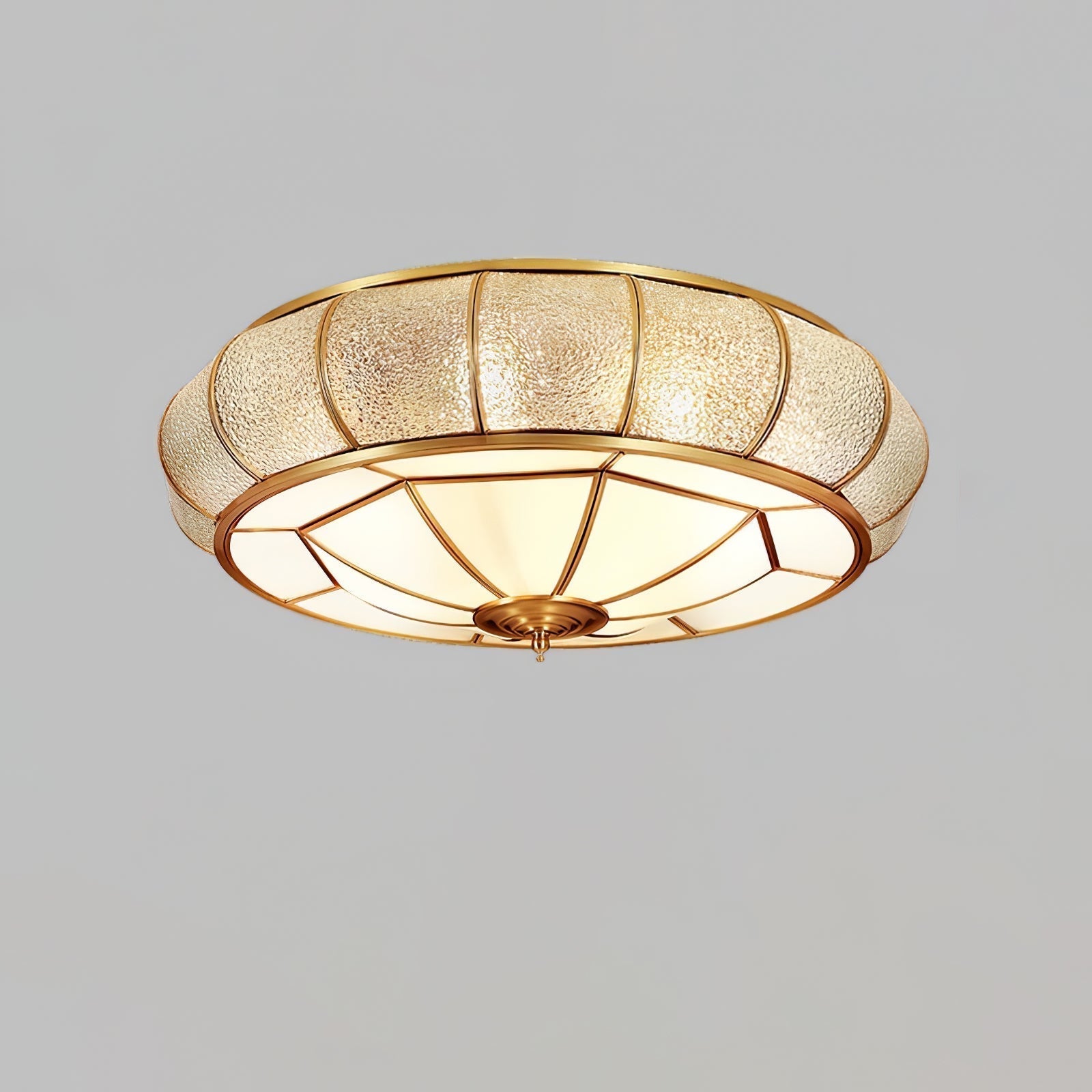Round Textured Glass Ceiling Light — product detail 12