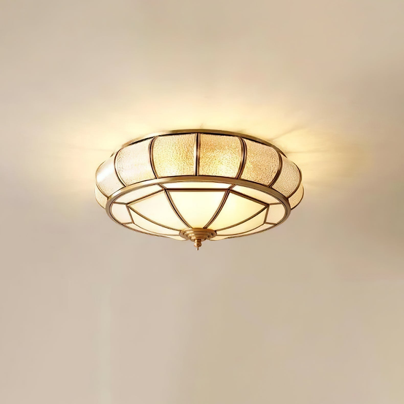 Round Textured Glass Ceiling Light — product detail 15
