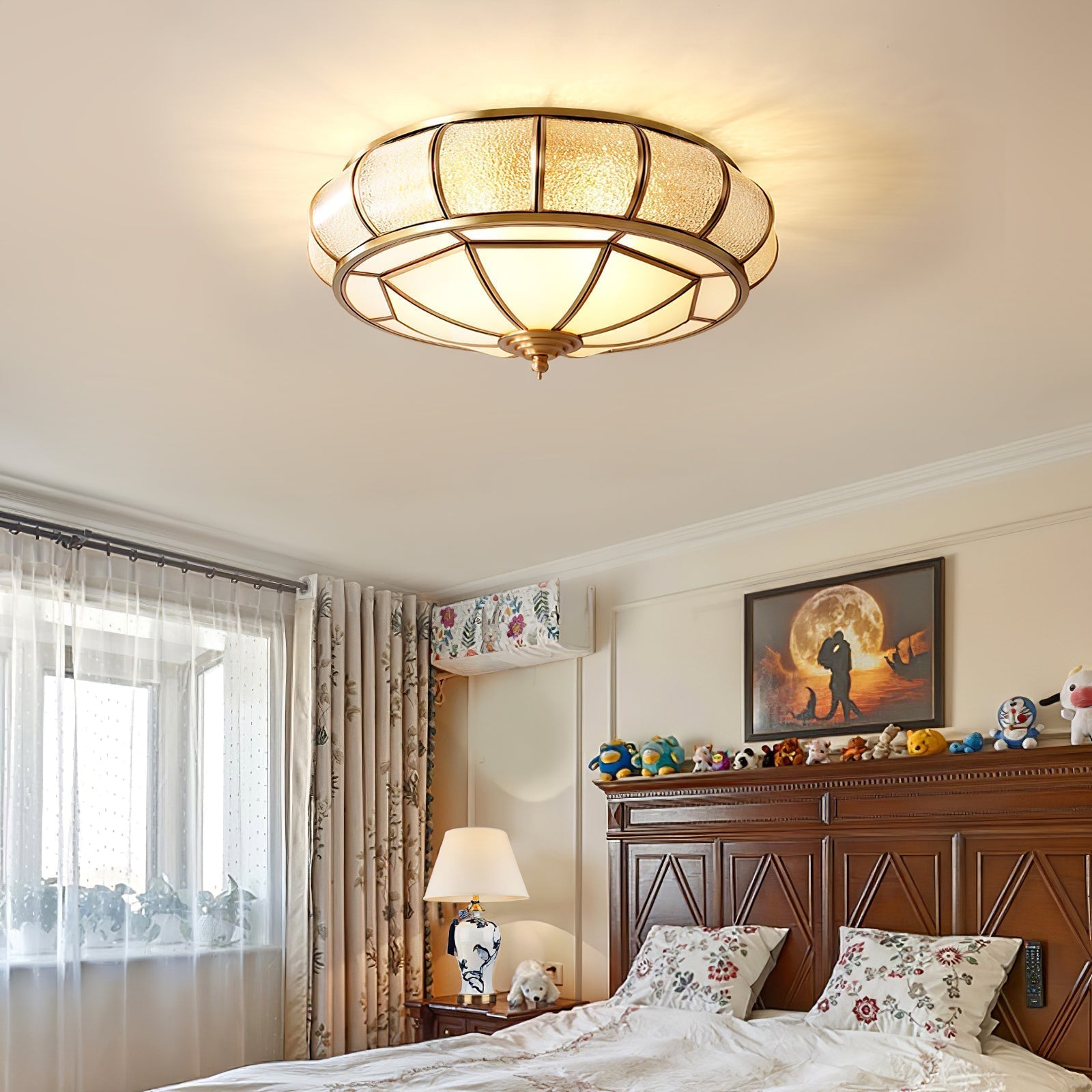 Round Textured Glass Ceiling Light — product detail 19