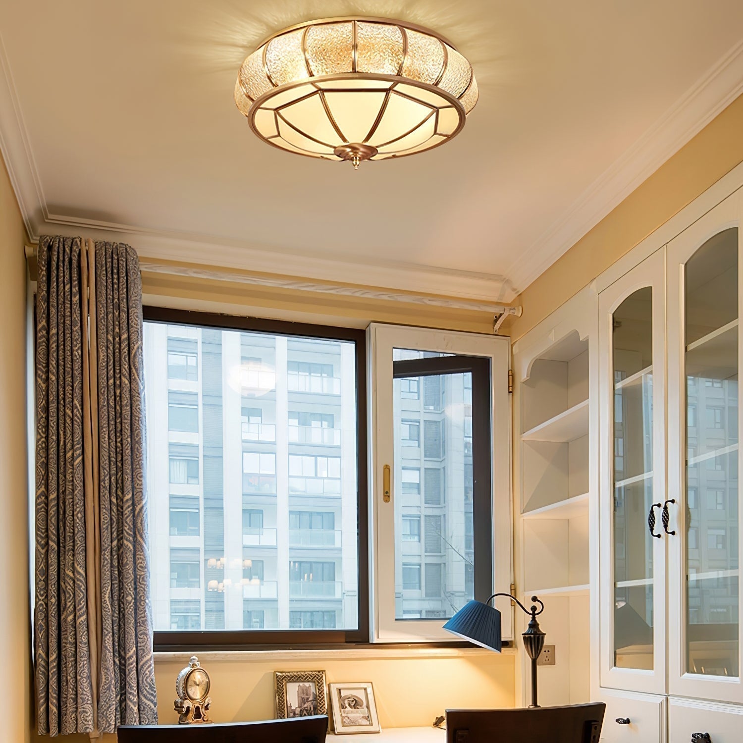 Round Textured Glass Ceiling Light — product detail 20