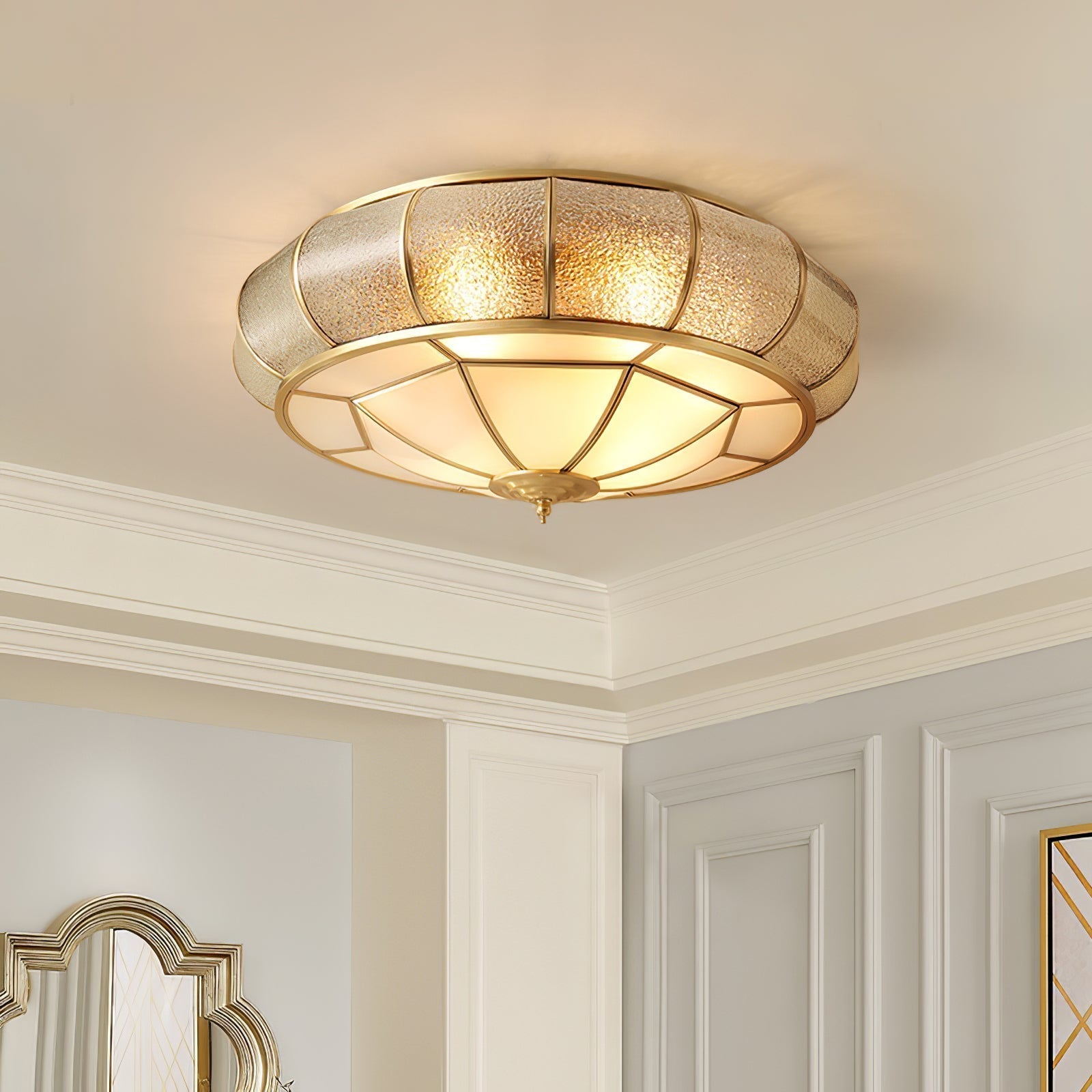 Round Textured Glass Ceiling Light — product detail 23