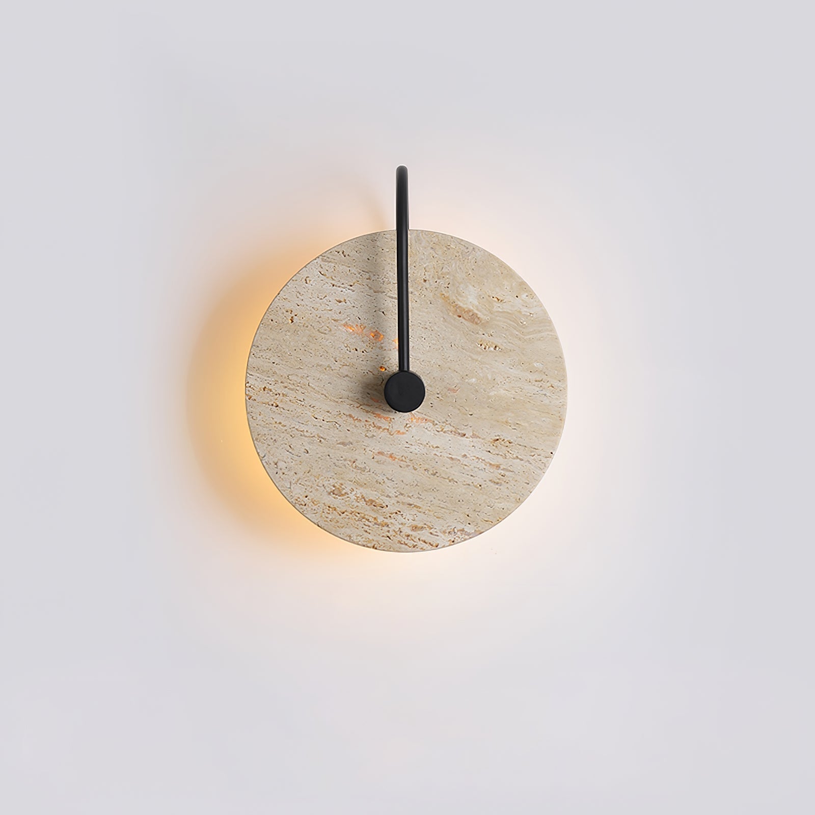 Round Travertine Wall-mounted Light Wall Lamp