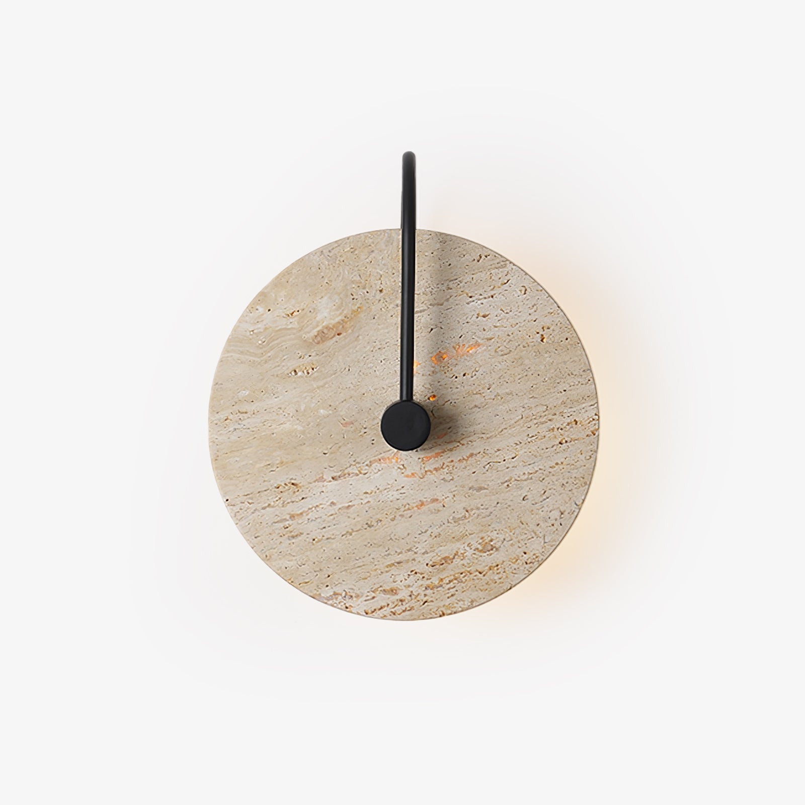 Round Travertine Wall-mounted Light Wall Lamp
