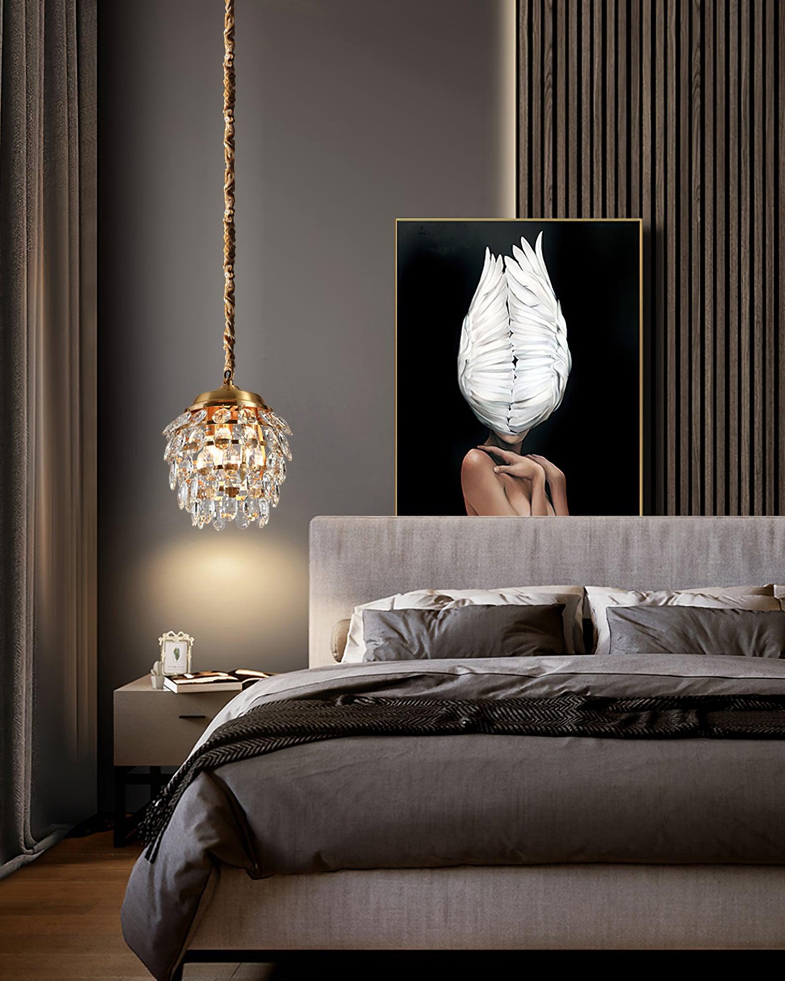 Roxanne Crystal Ceiling Light Fitting detail view 14